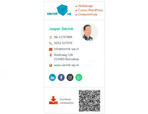 online visitekaartje